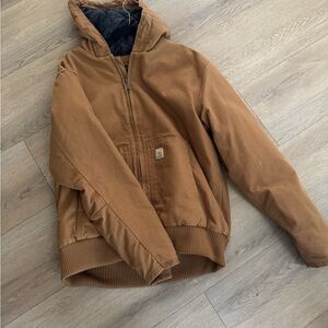 Carhartt Loose-Fit Firm Duck Insulated Flannel-Lined Active Jacket for Men